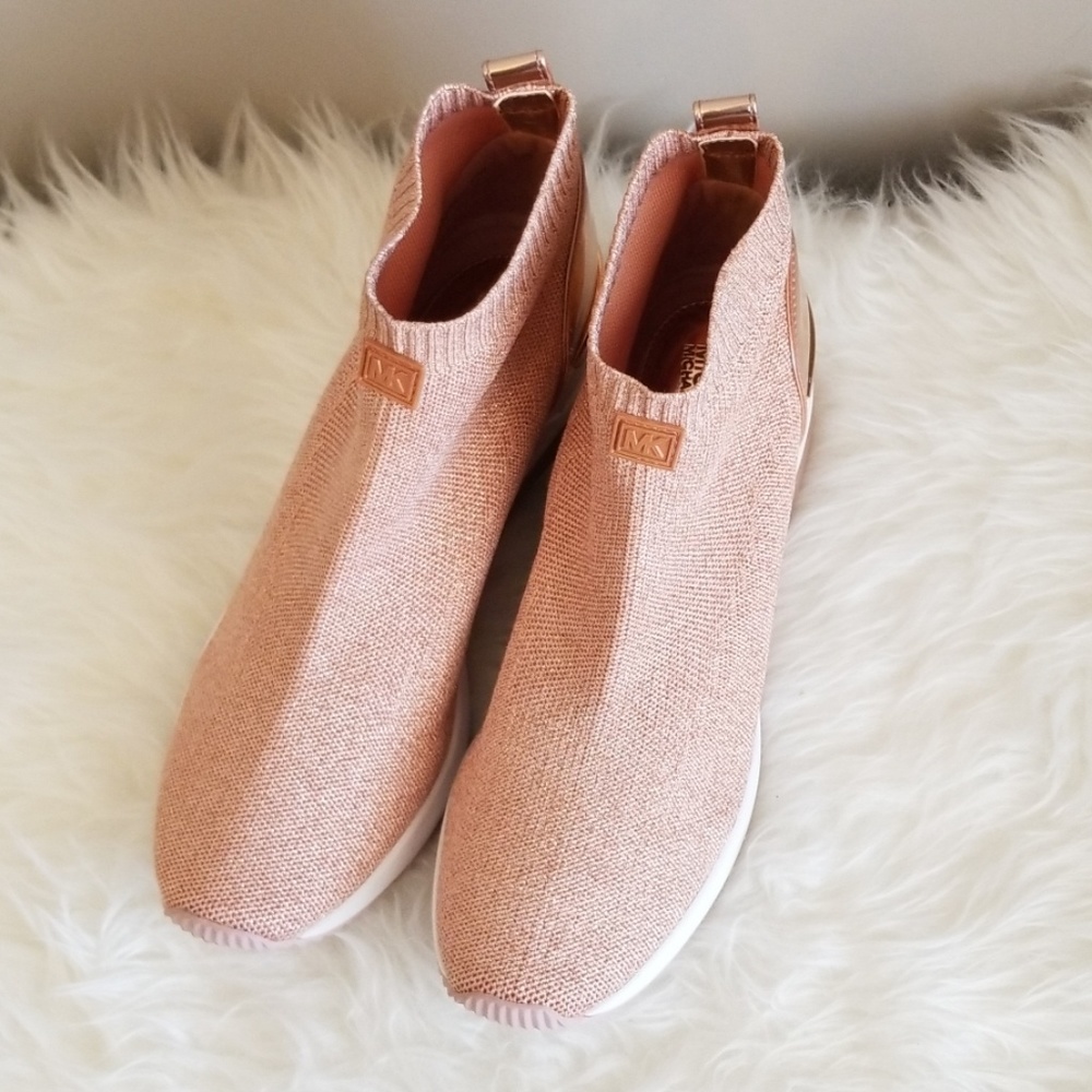 Michael Kors Skyler Stretch Knit Sock Sneakers 10